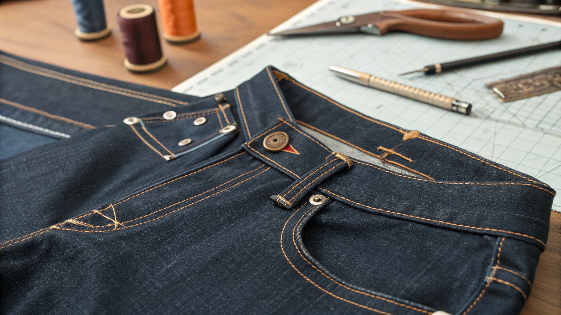 zabezpieczone obszyte brzegi kołnierza w szarej koszuli